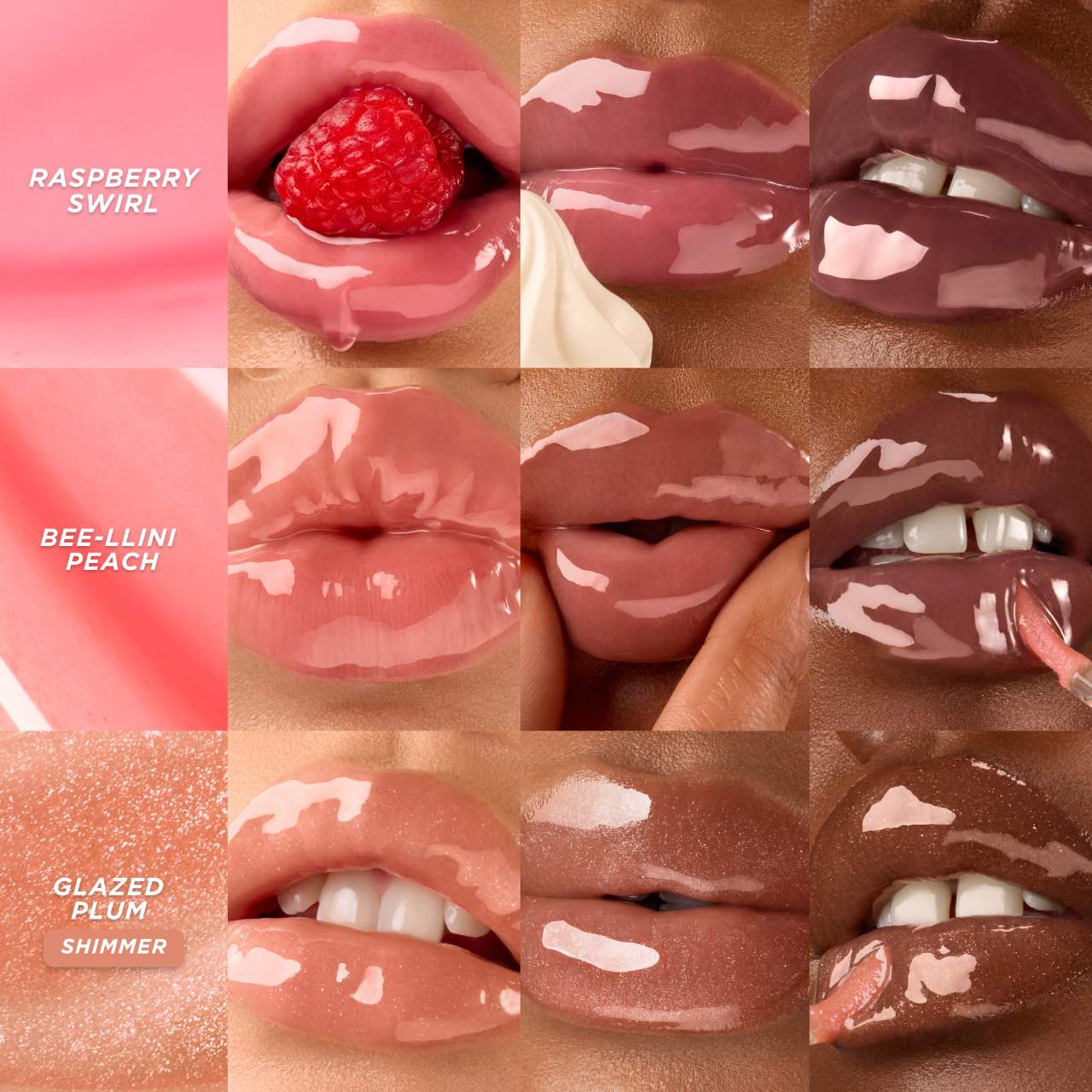 Honey Infused Lip Oil Raspberry Swirl