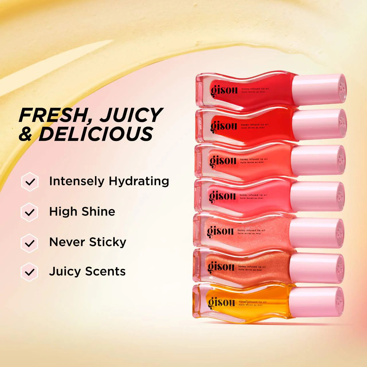 Honey Infused Lip Oil Raspberry Swirl