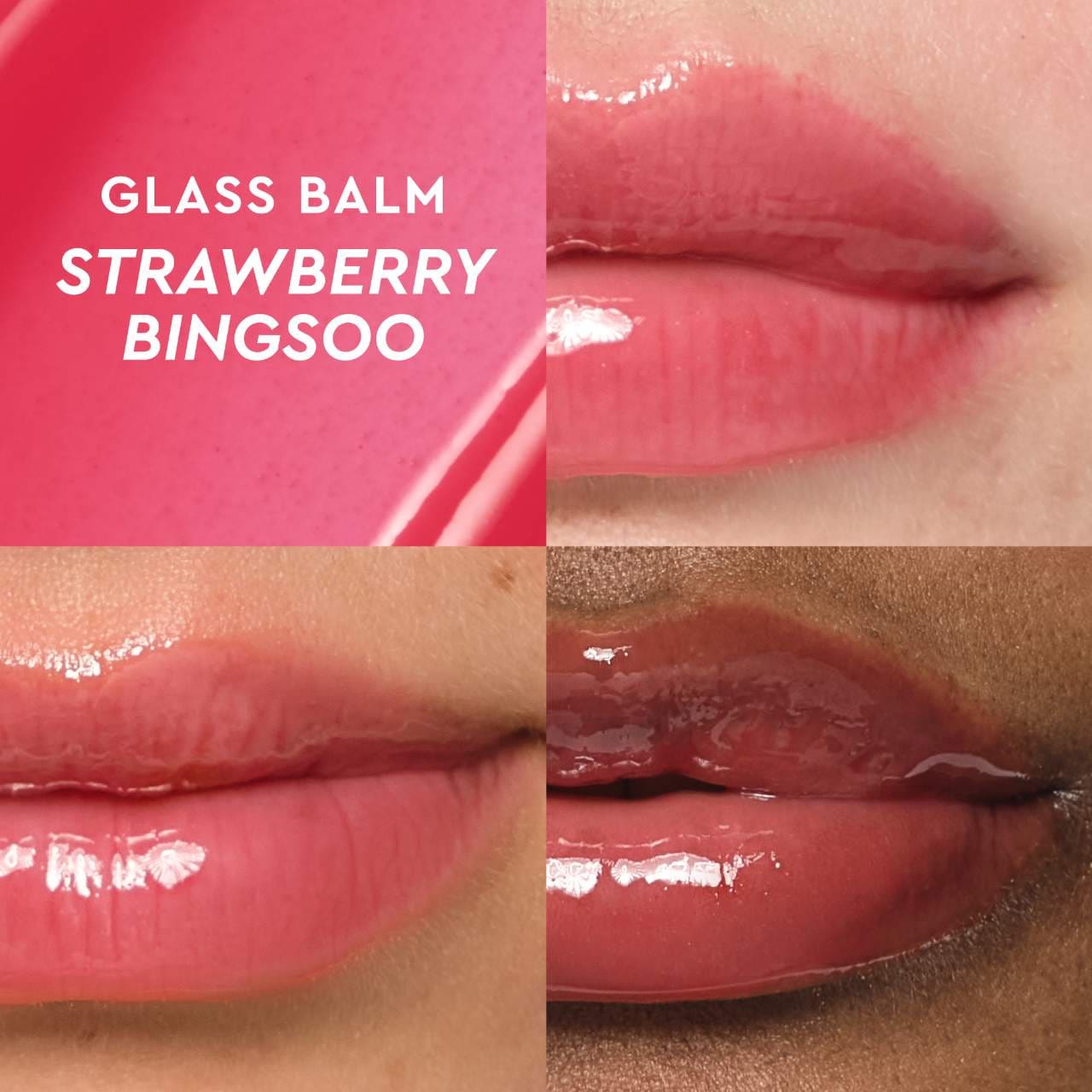 Glass Balm Lip Treatment - Strawberry Bingsoo
