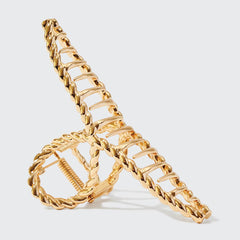 Metal Rope Claw Clip - Gold