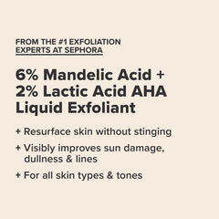6% Mandelic Acid + 2% Lactic Acid Liquid Exfoliant