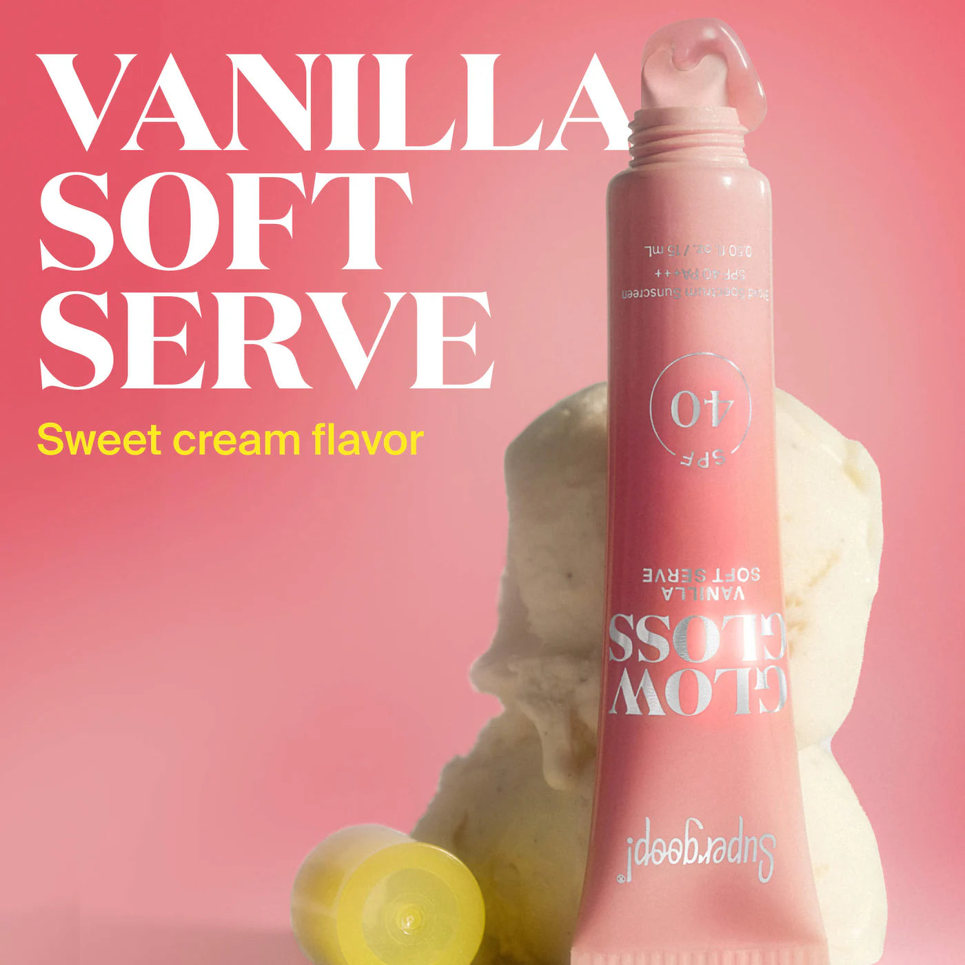 Glow Gloss SPF 40 Lip Balm - Vanilla Soft Serve