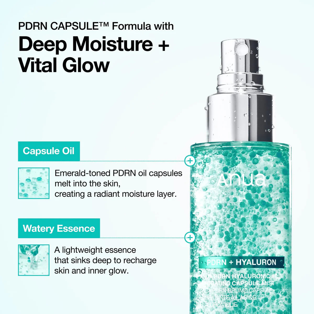 PDRN Hyaluronic Acid Hydrating Capsule Mist