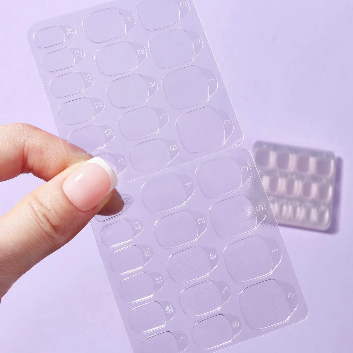 Press On Adhesive Nail Tabs - 20 Sheets