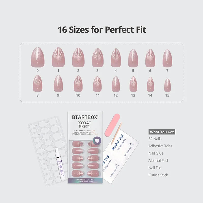 Shell Luxe Almond Nails - Xcoatpress