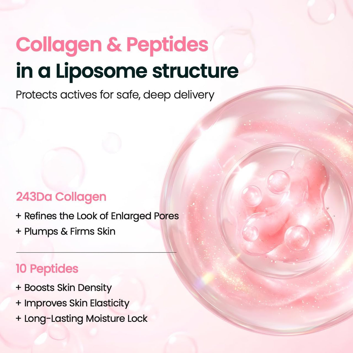 Collagen Peptide Lipsome Bubble Booster