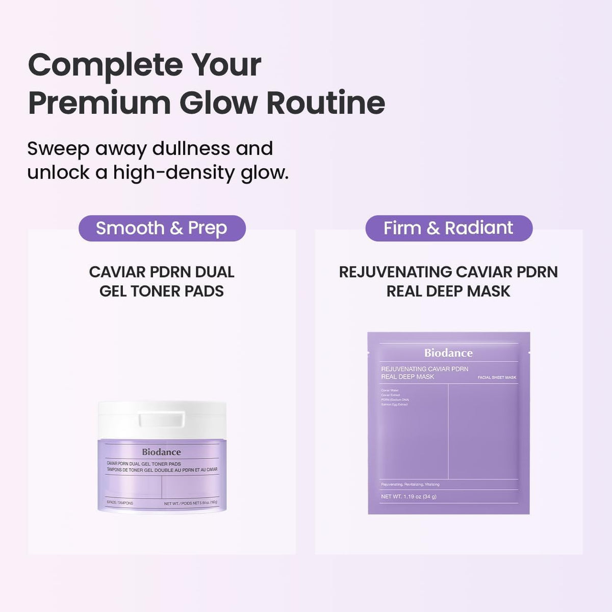 Caviar PDRN Dual Gel Toner Pads