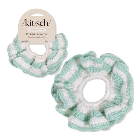 Crochet Scrunchie - Seafoam Blue