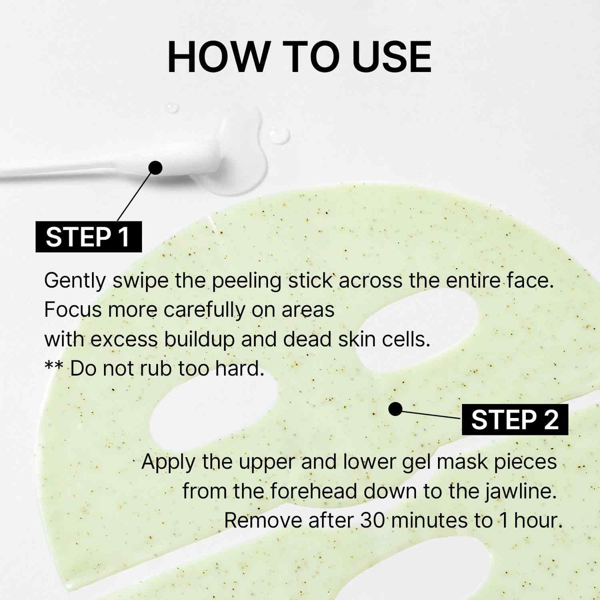 Ji Woo Gae Cica Pha Peel 2-Step Gel Mask
