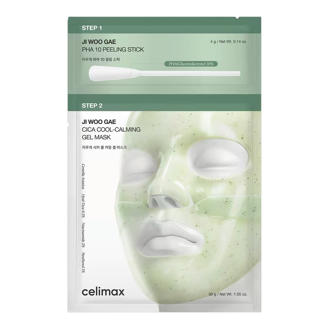 Ji Woo Gae Cica Pha Peel 2-Step Gel Mask