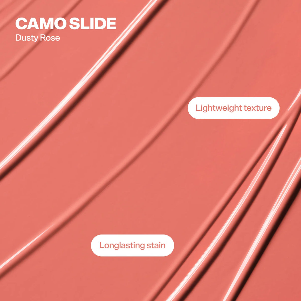X BUBBLE Camo Slide Hydrating Blush Serum Dusty Rose