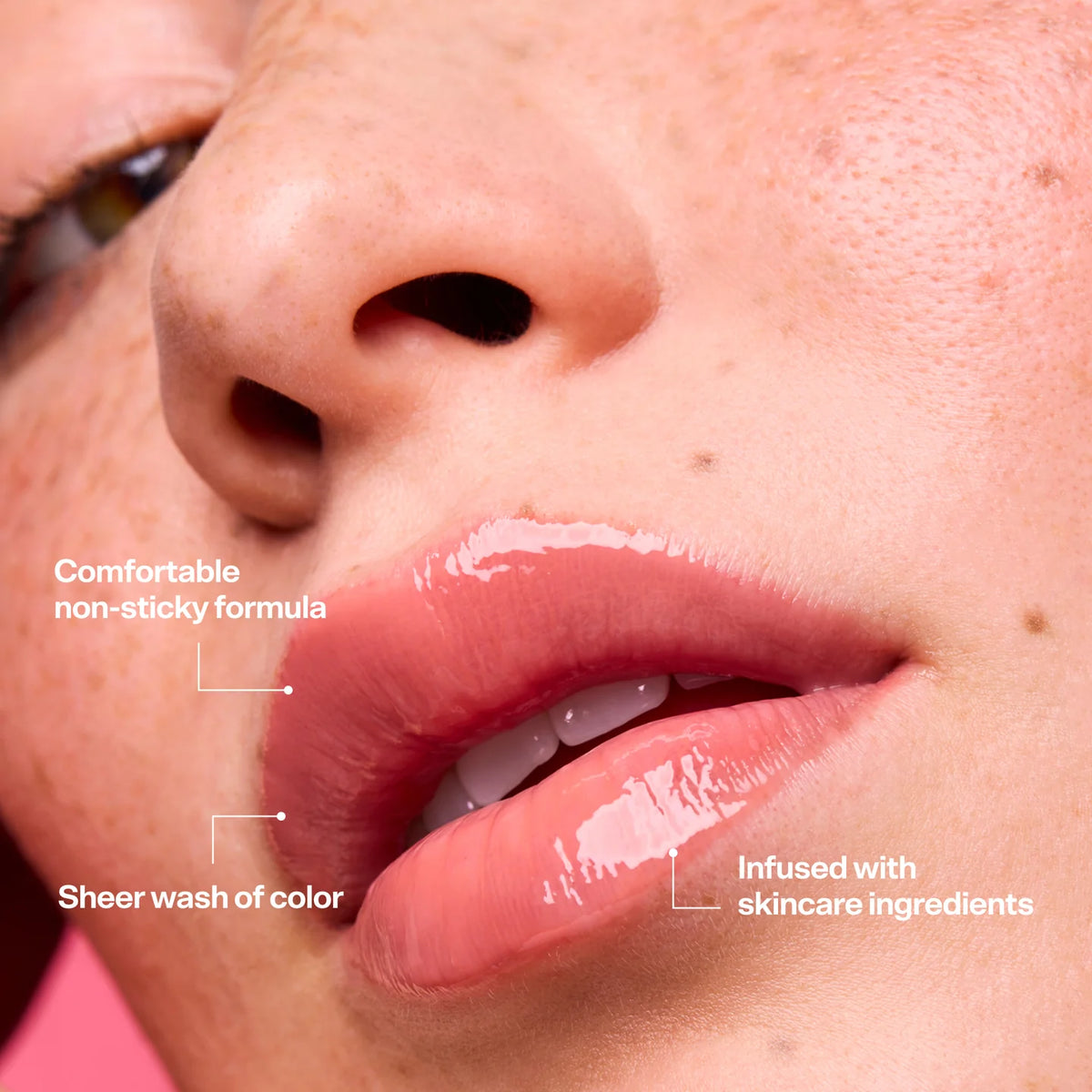 X BUBBLE Glow Talk Tinted Lip Serum Dusty Rose
