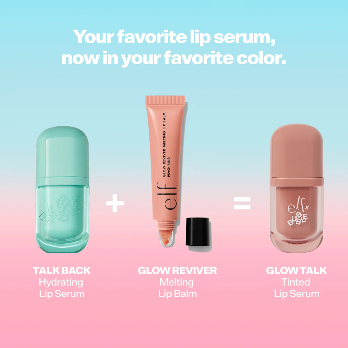 X BUBBLE Glow Talk Tinted Lip Serum Dusty Rose
