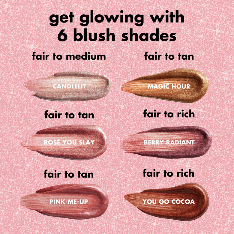 Halo Glow Blush Beauty Wand Candlelit - Light Peach for Fair/Medium