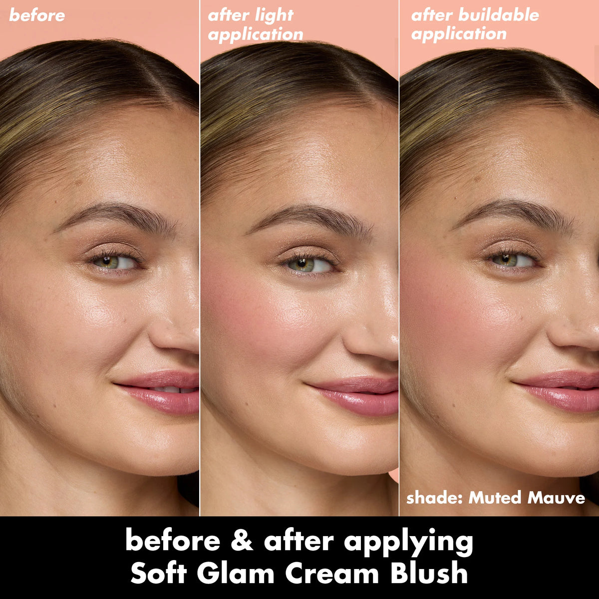 Soft Glam Cream Blush Muted Mauve