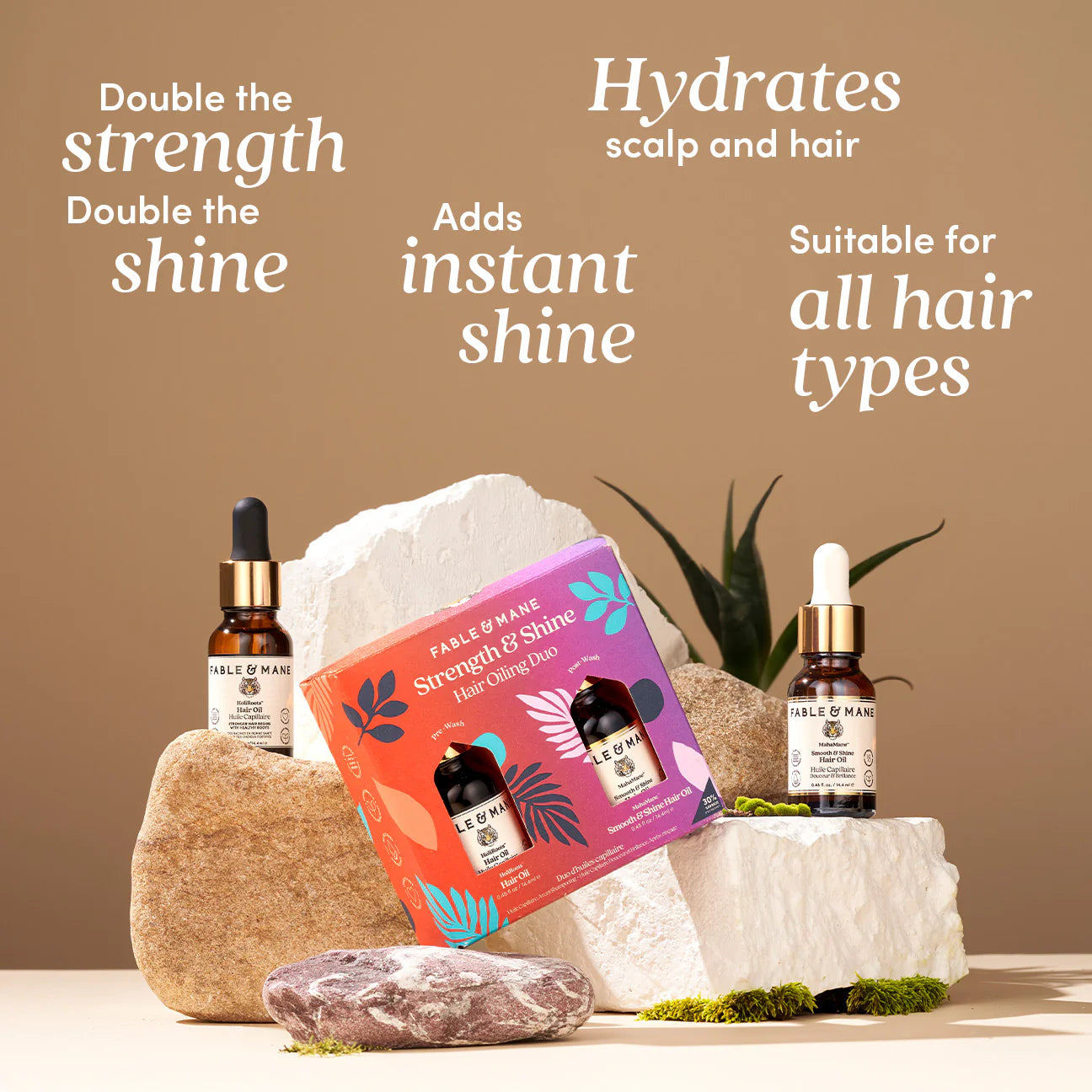 Strength & Shine Mini Hair Oiling Duo