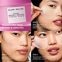 PDRN+ Repair + Soothe Korean Toner Pads