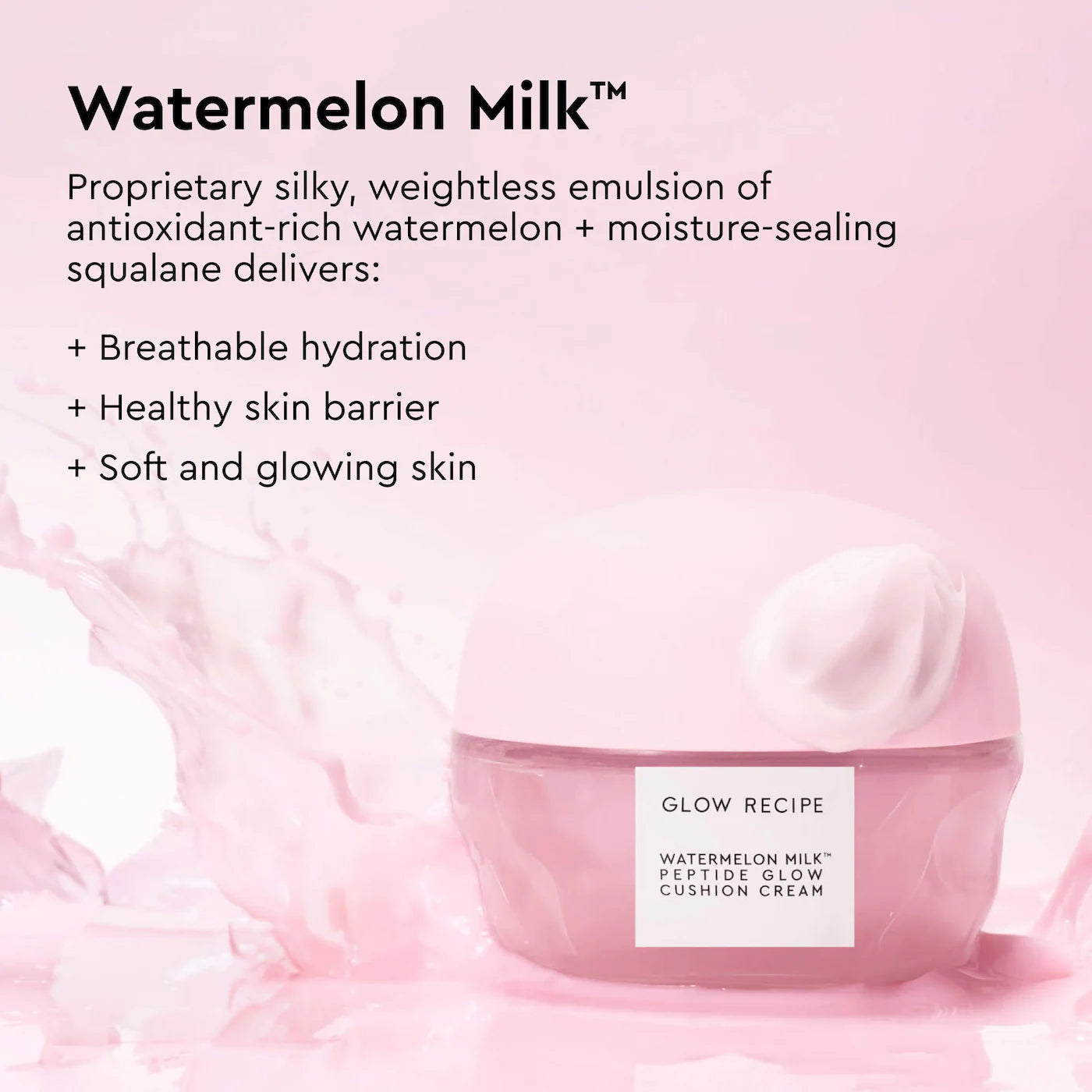 Watermelon Milk Peptide Cushion Cream Moisturizer