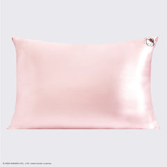 Hello Kitty x Kitsch Satin Pillowcase - Solid Pink Hello Kitty Face Standard