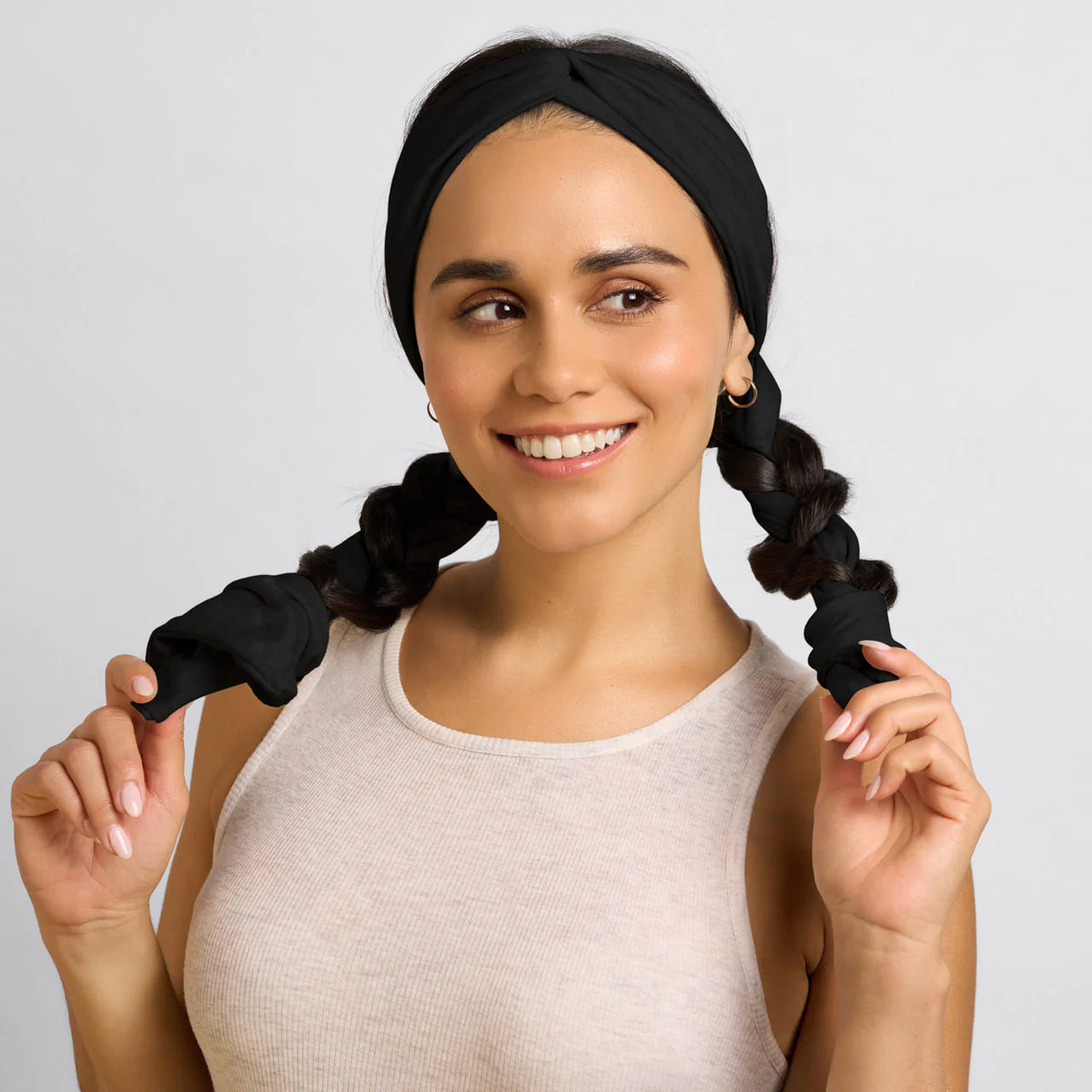 Set & Flow Active Curling Headband Black