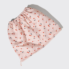 Cherry Print Satin Shower Cap