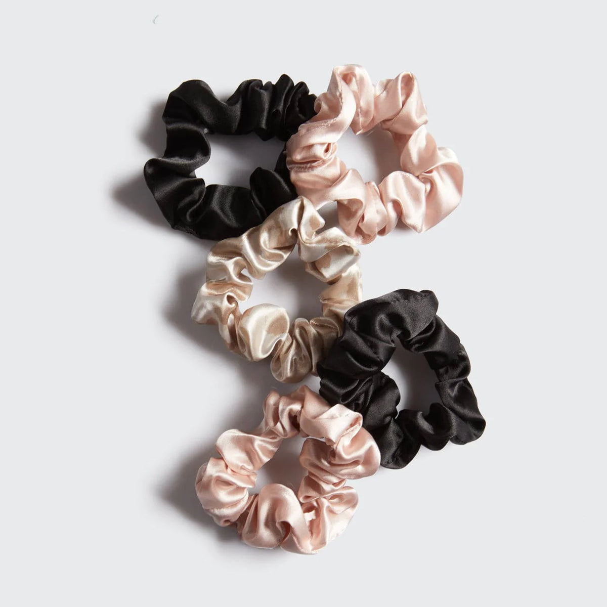 Assorted Satin Sleep Scrunchies 5pc Set