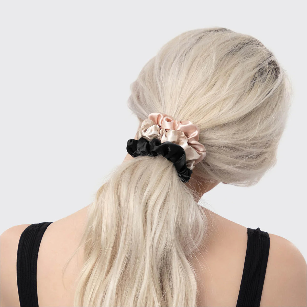 Assorted Satin Sleep Scrunchies 5pc Set