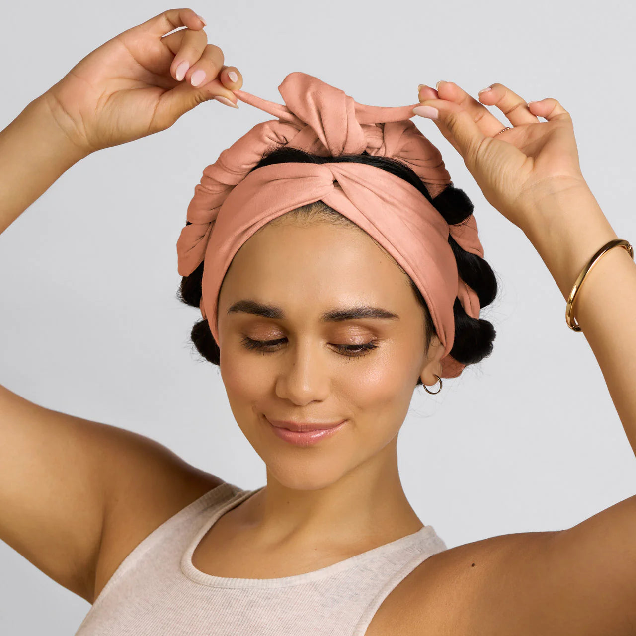 Set & Flow Active Curling Headband Terracotta