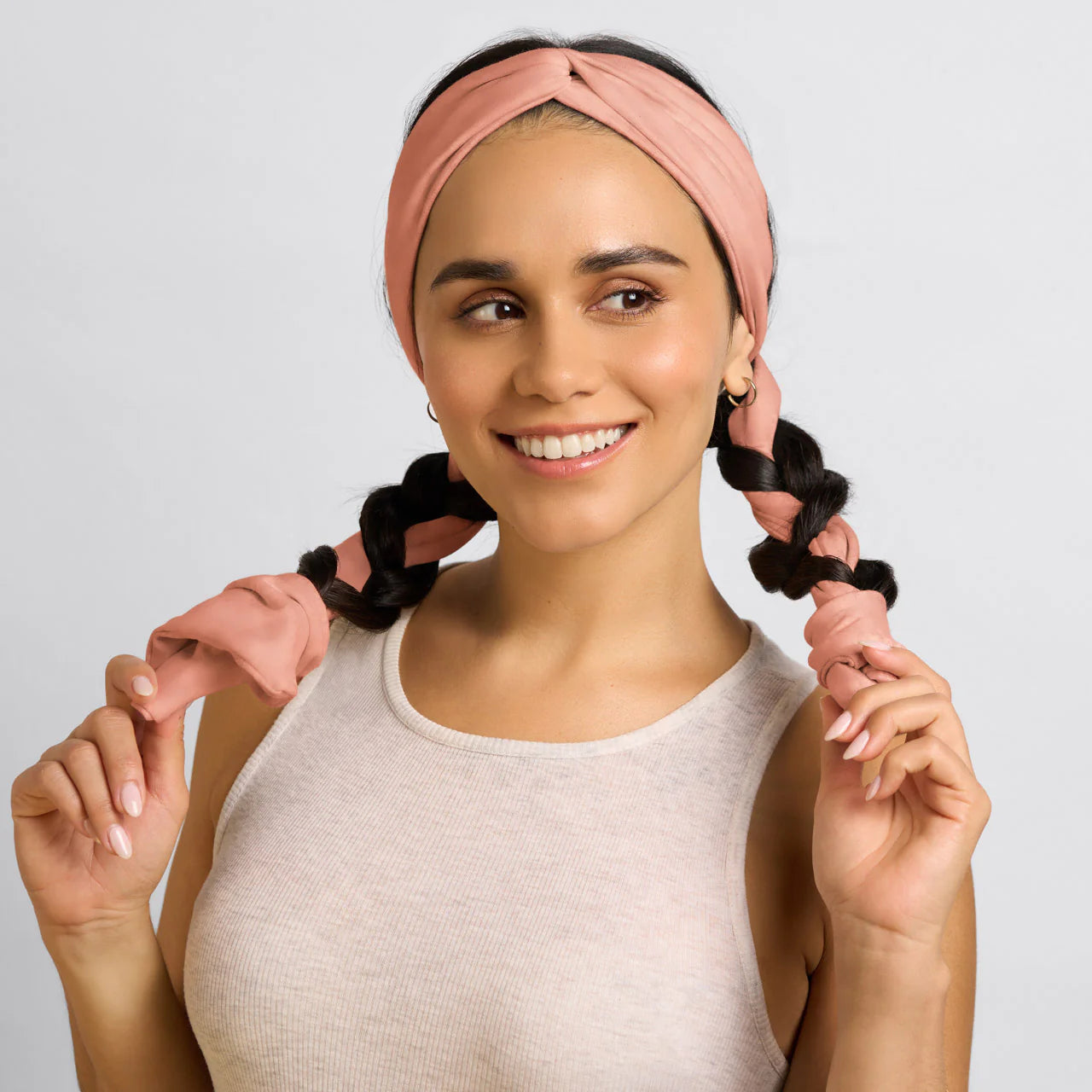 Set & Flow Active Curling Headband Terracotta