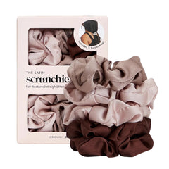 Cameo Satin Sleep Scrunchies 5pc Set