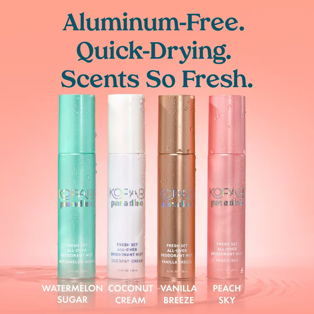 Paradiso Set All-Over Body Deodorant Mist Coconut Cream