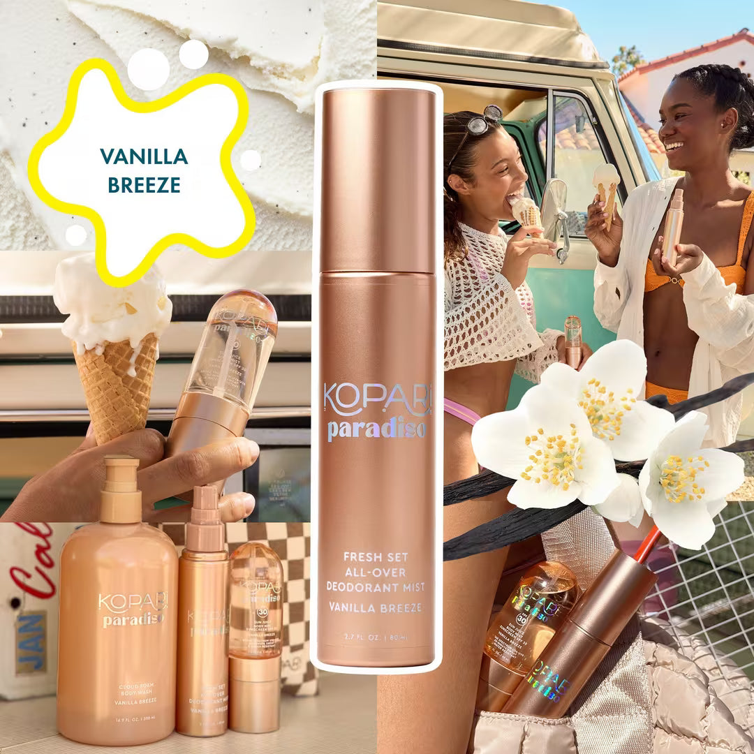 Paradiso Fresh Set All-Over Body Deodorant Mist Vanilla Breeze