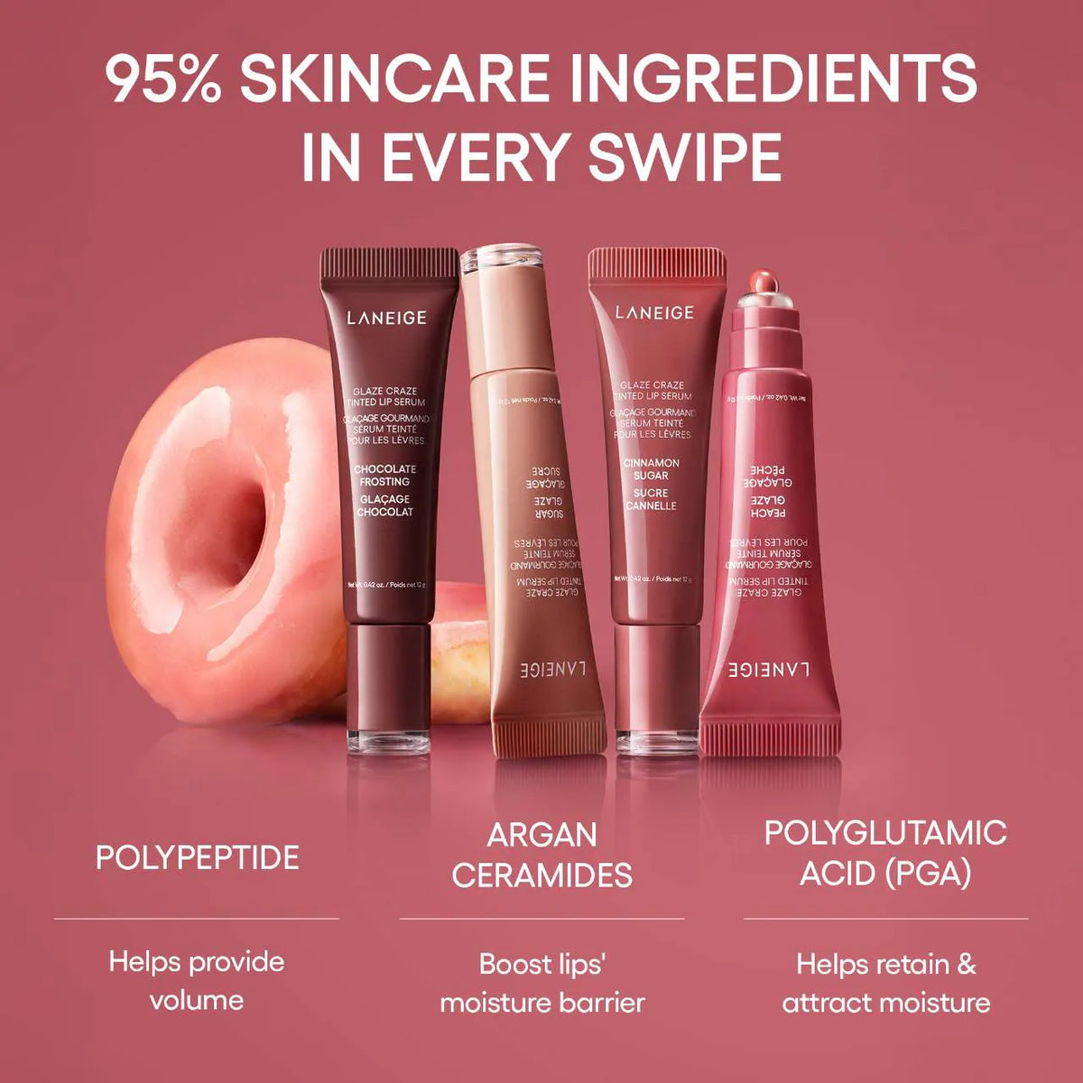 Glaze Craze Tinted Lip Serum - Chocolate Frosting