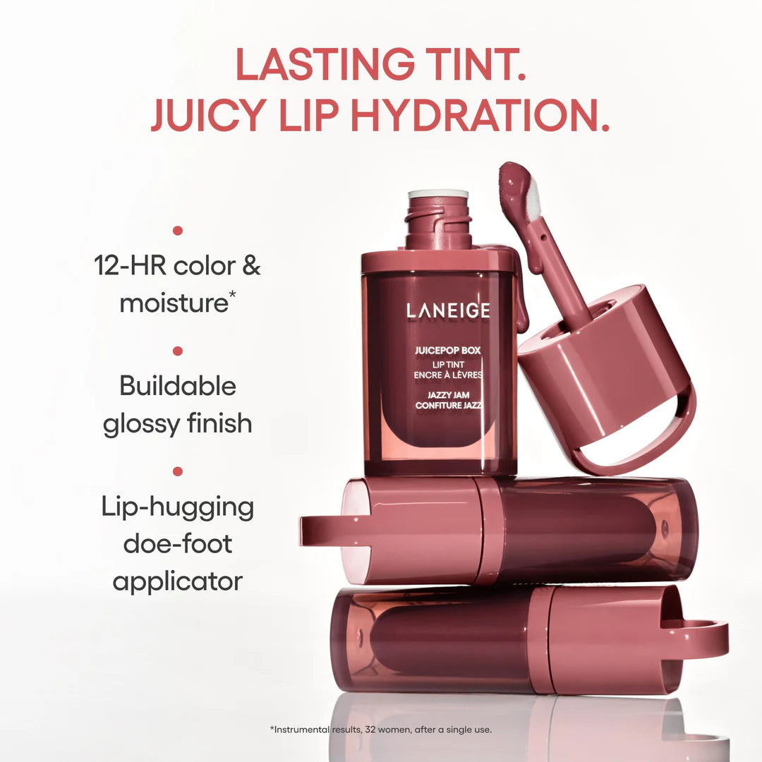 JuicePop Box Lip Tint Lip Oil Stain Pop-Star Peach