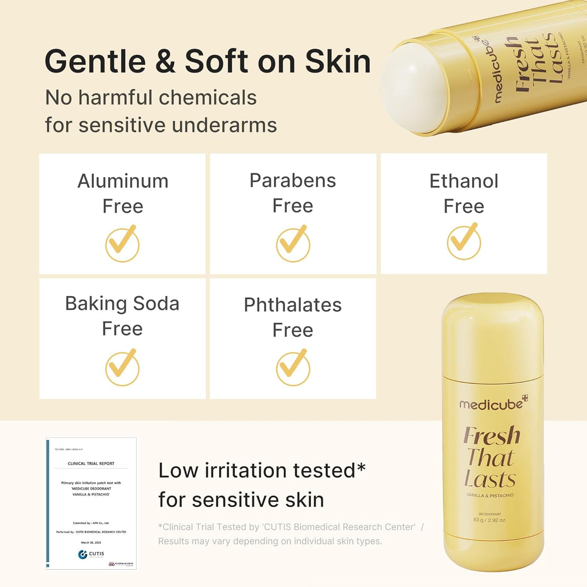 Fresh That Lasts Kojic Acid & Turmeric Aluminum-Free Deodorant
