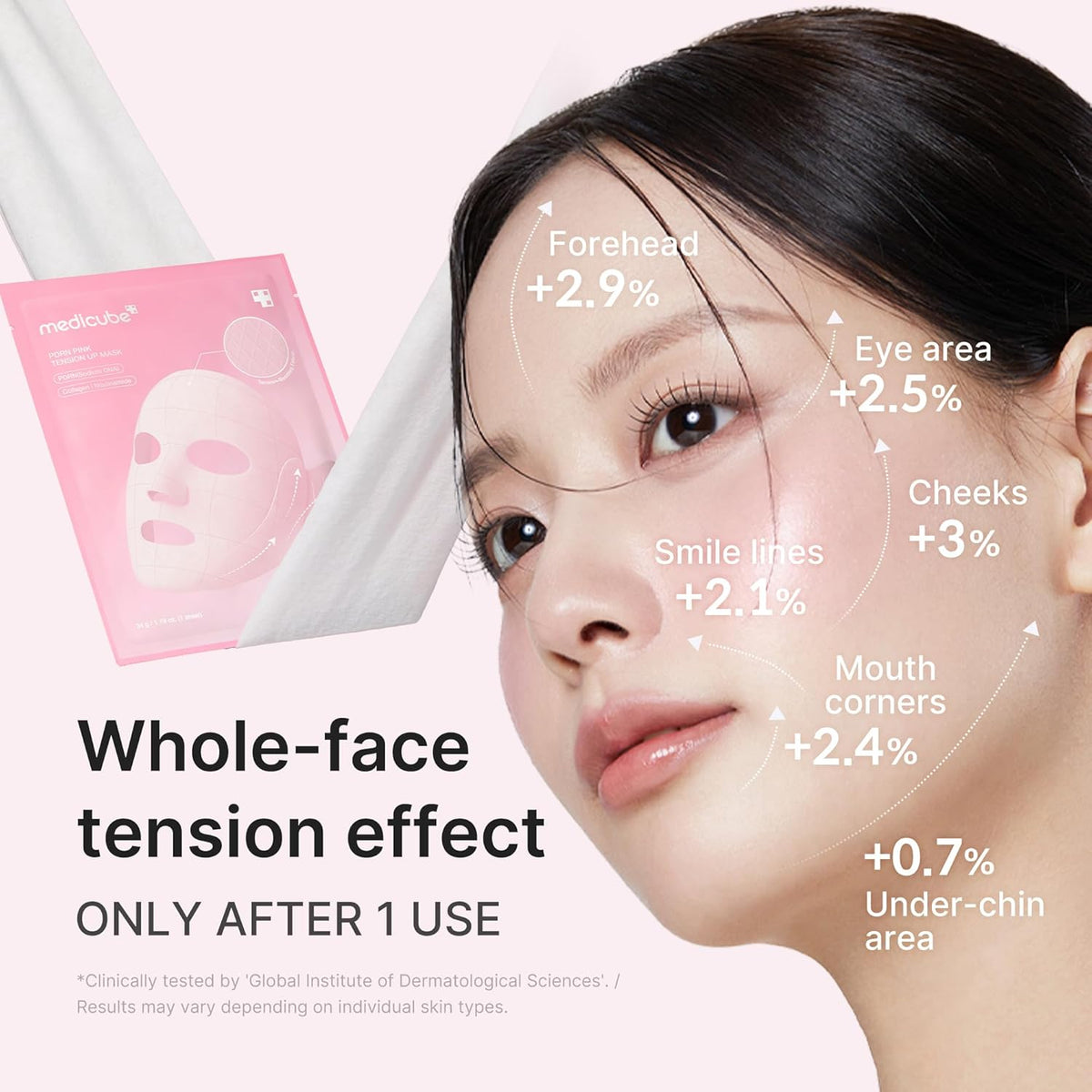 PDRN Pink Tension Up Sheet Mask
