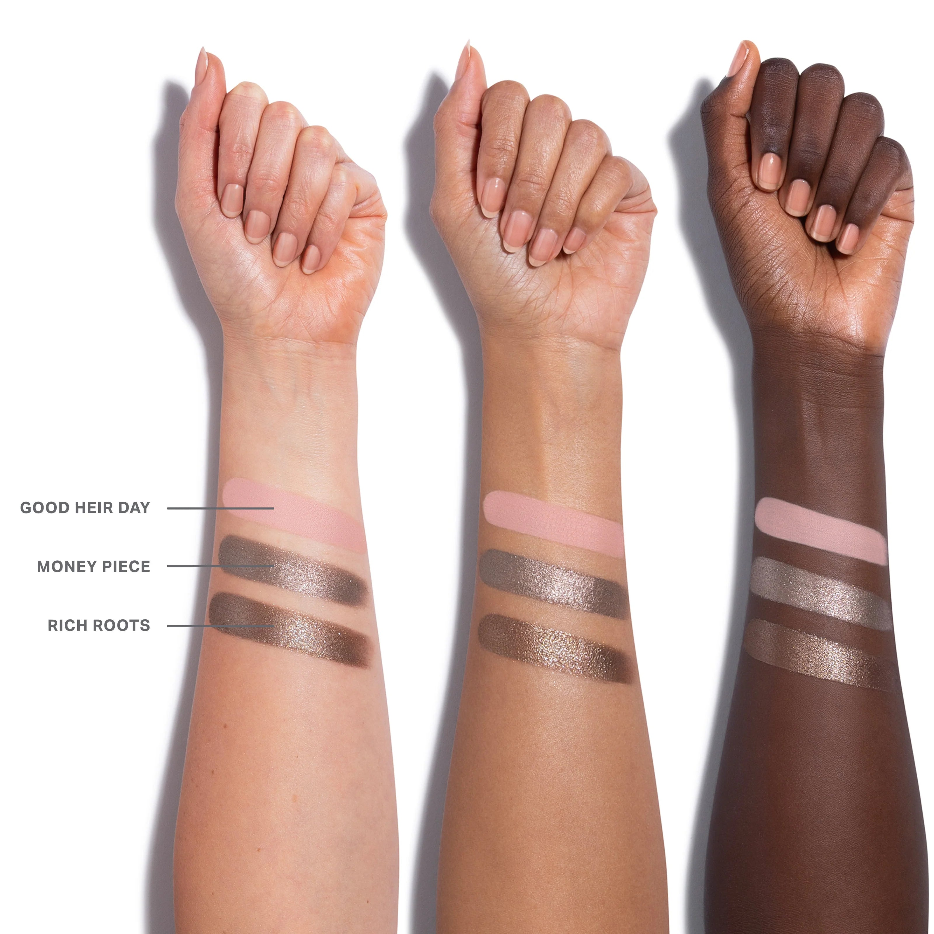 Dazzling Metallics Eyeshadow Trio Platinum Bombshell