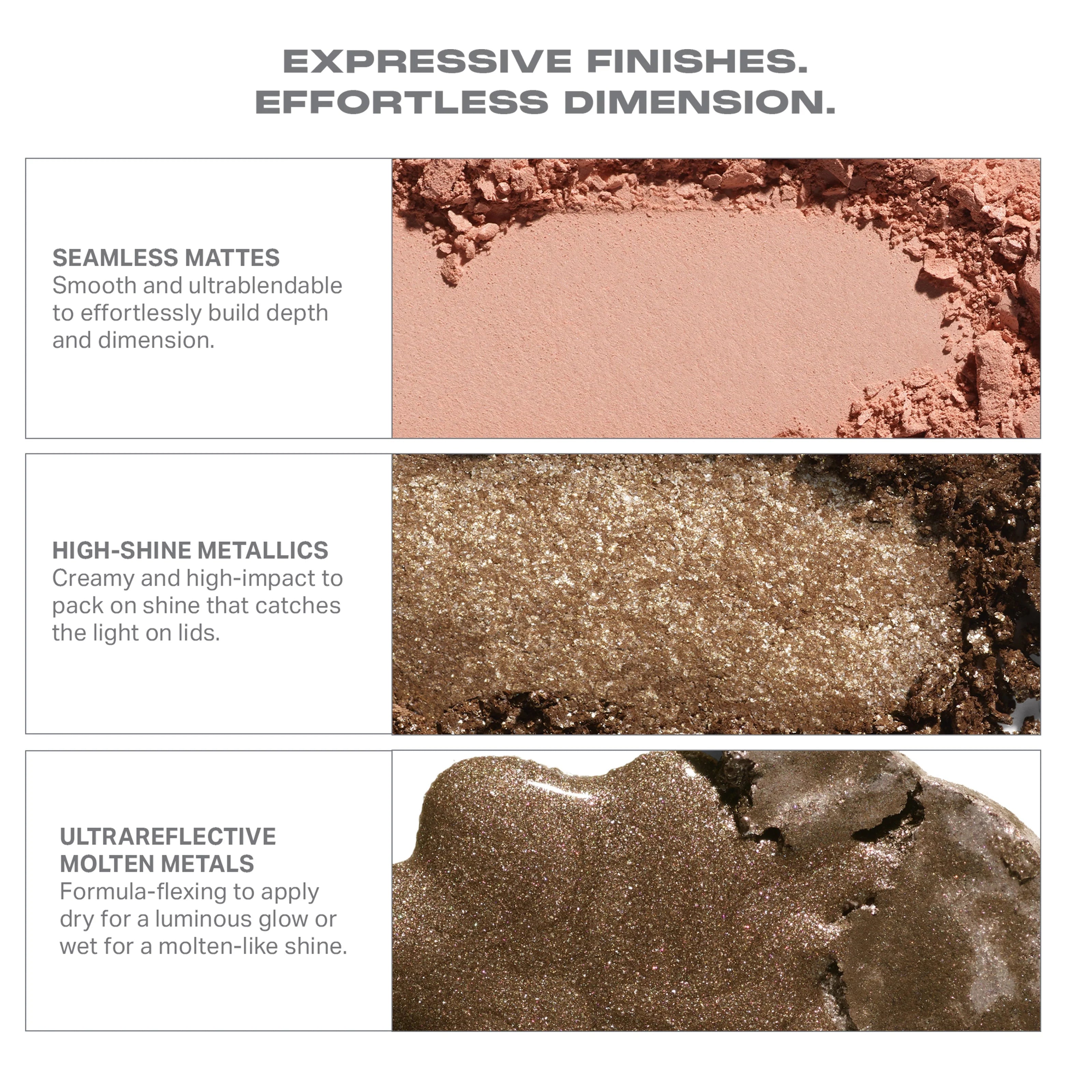 Dazzling Metallics Eyeshadow Trio Platinum Bombshell
