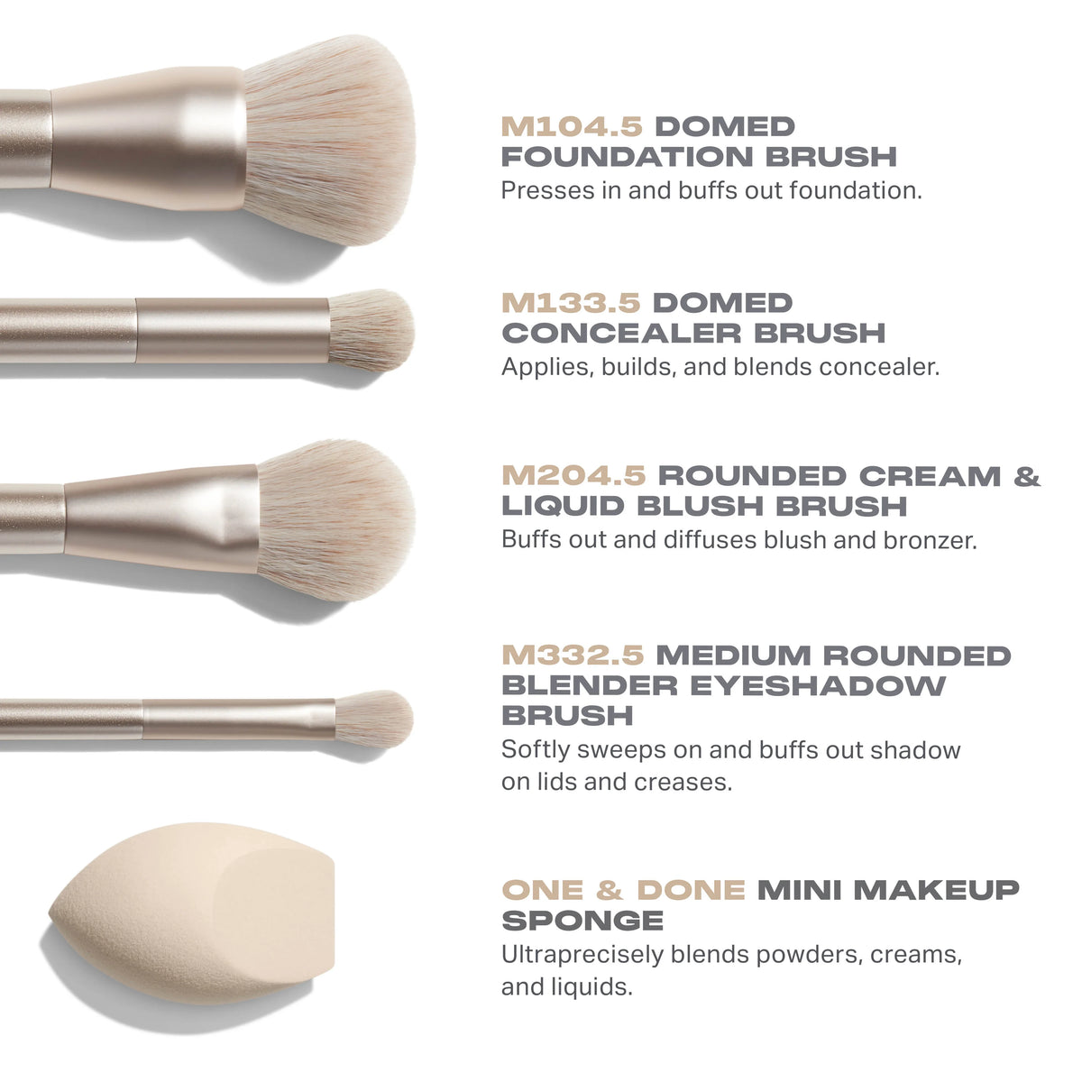 Riches Come True 5-Piece Brush & Tool Set