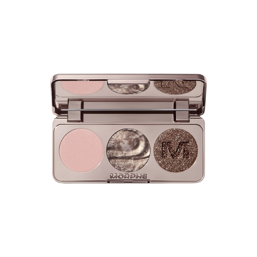 Dazzling Metallics Eyeshadow Trio Platinum Bombshell