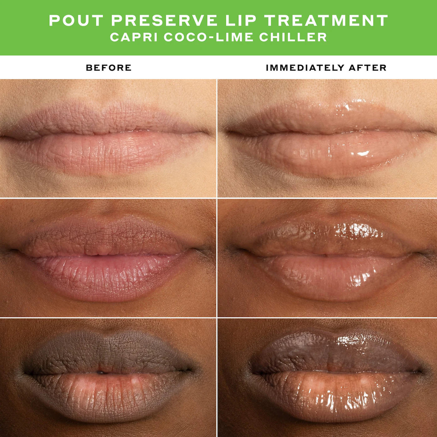Pout Preserve Chillers Peptide Lip Treatment Capri Coco Lime