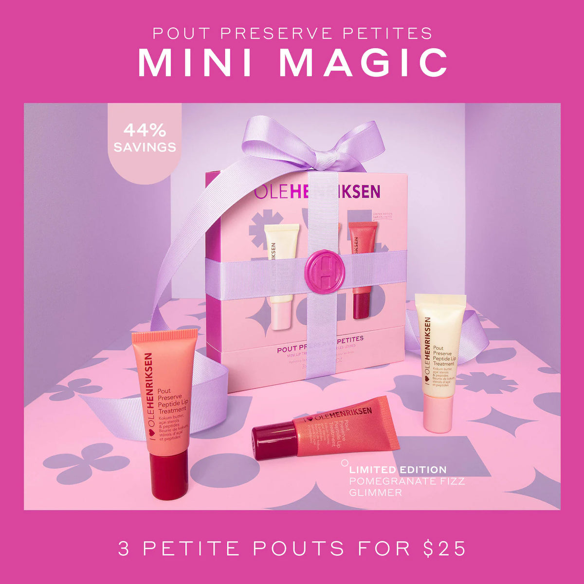 Pout Preserve Mini Hydrating Peptide Lip Trio