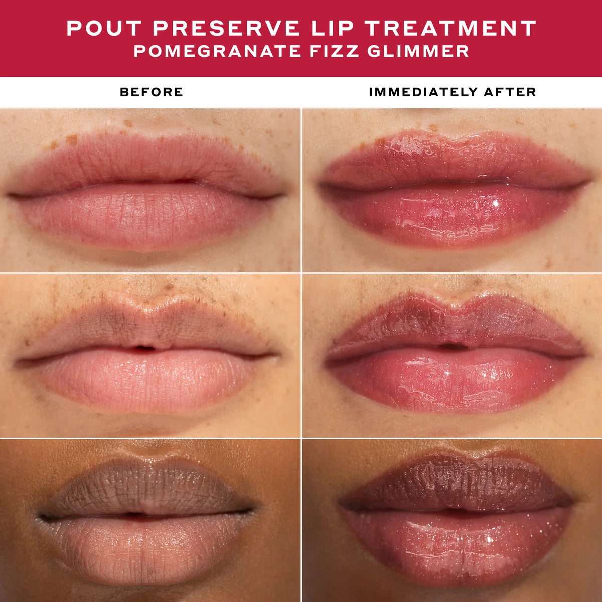 Pout Preserve Peptide Lip Treatment Pomegranate Fizz Glimmer