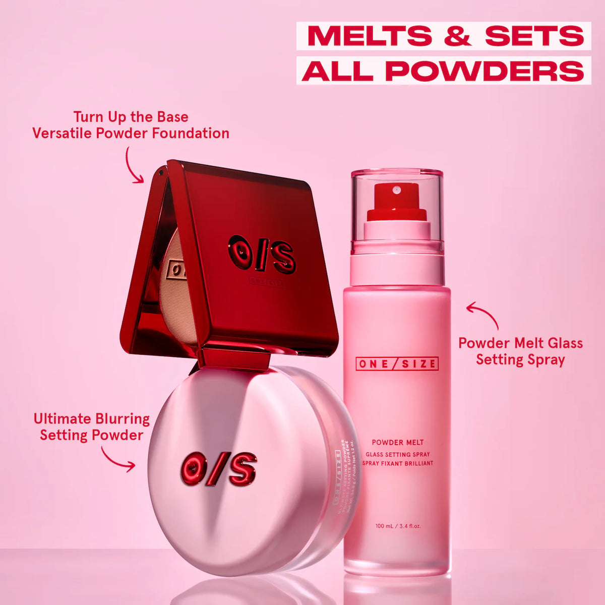 Powder Melt Glass Setting Spray