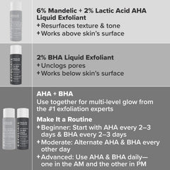 The Exfoliation Experience Kit with 2% BHA + 6% Mandelic Acid AHA