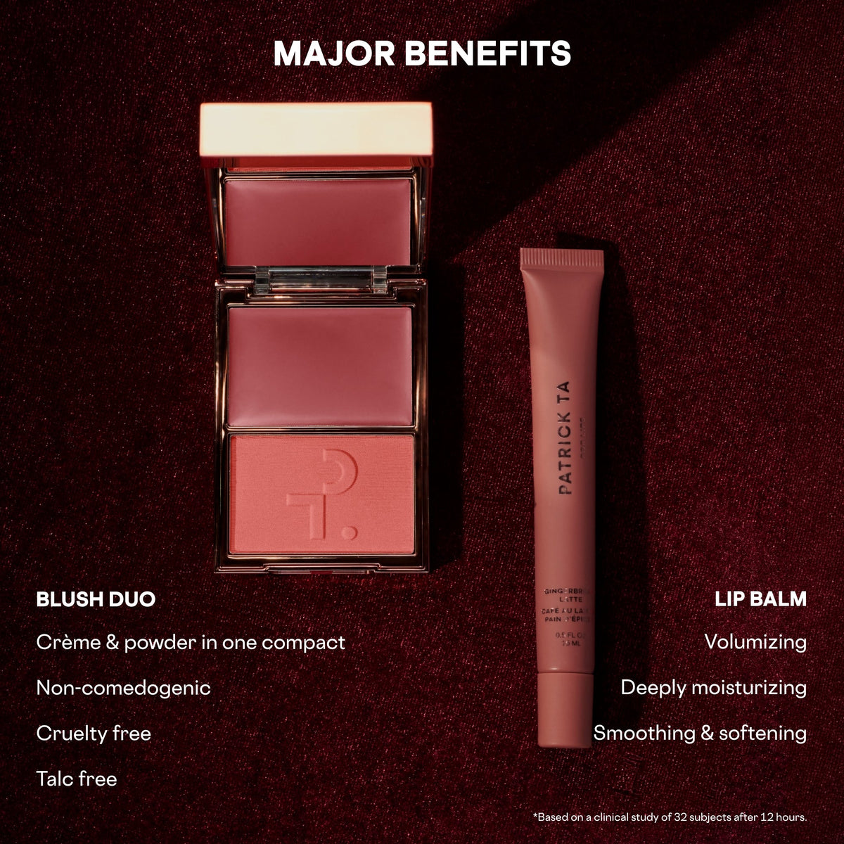 Major Headlines Blush & Balm Set - Gingerbread Latte
