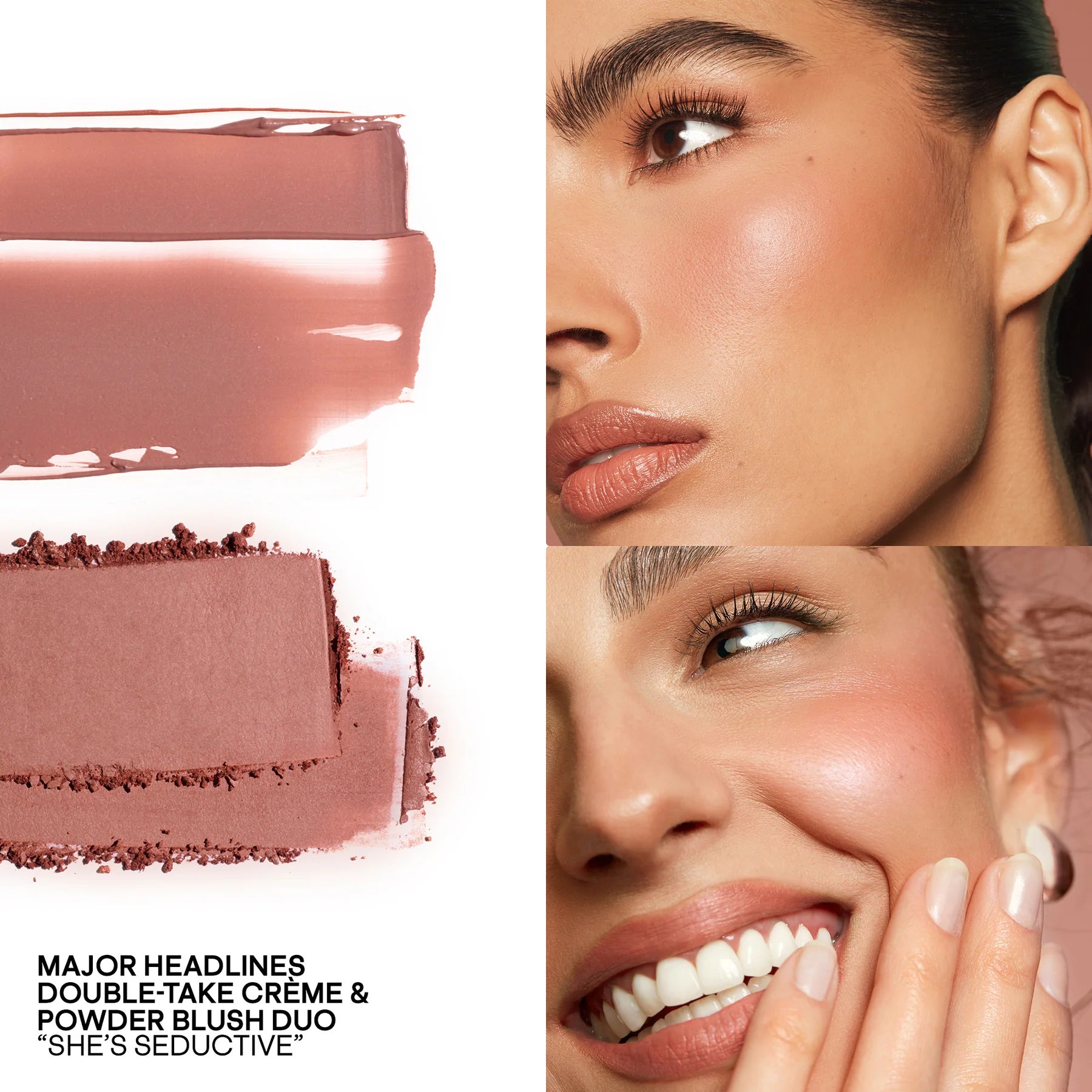 Mini Major Headlines Double-Take Crème & Powder Blush Duo - She's Seductive