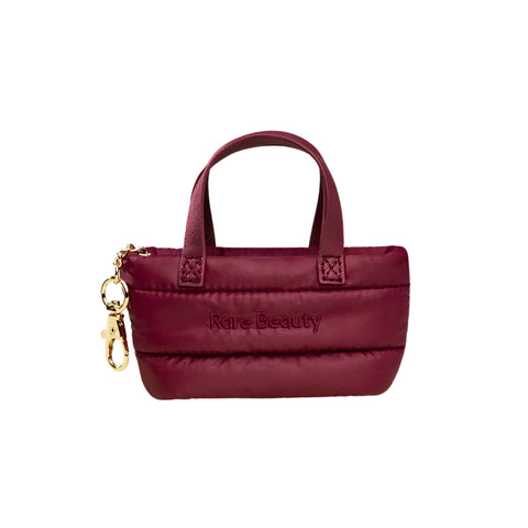 Mini Puffy Tote Keychain - Merlot