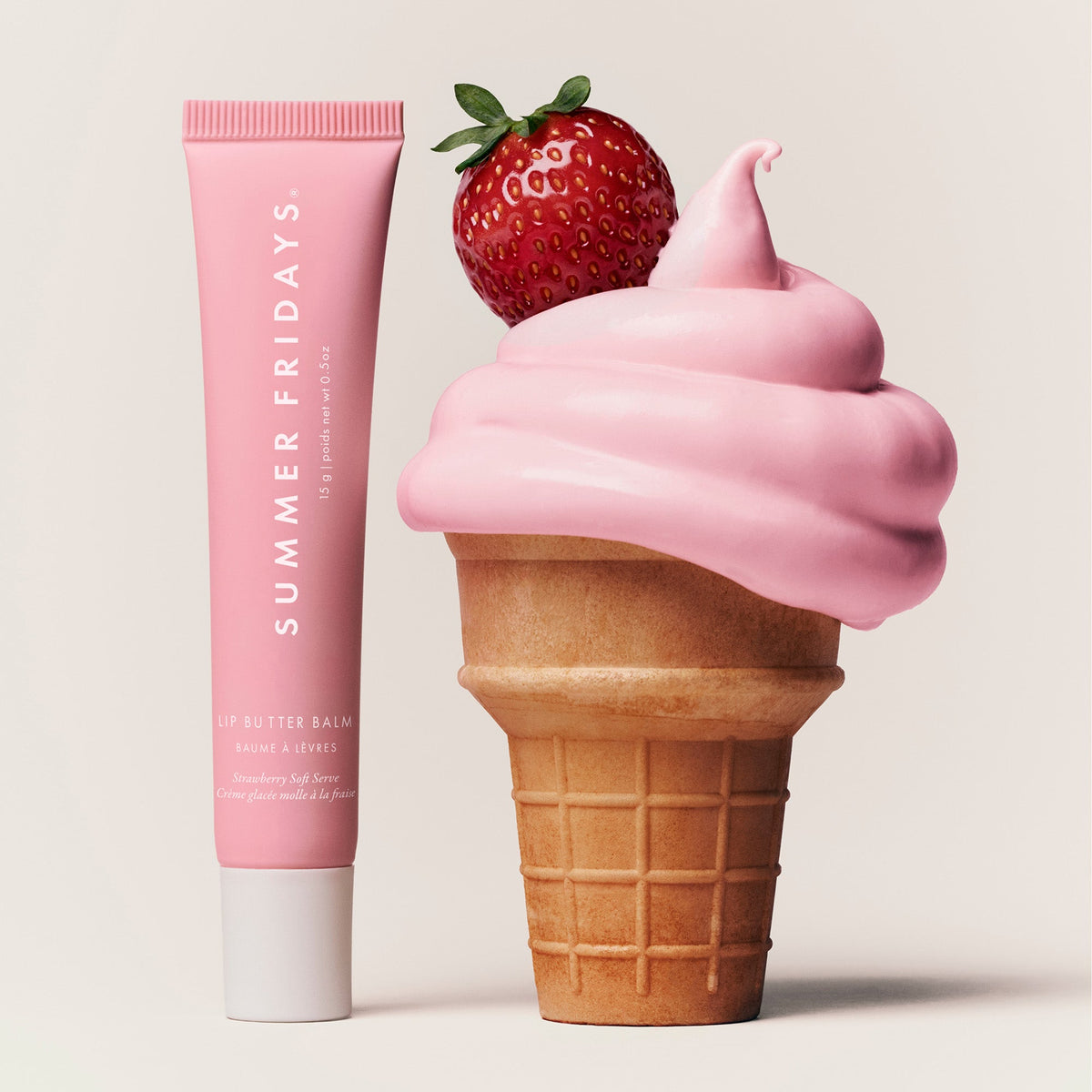 Limited Edition Lip Butter Balm Strawberry Soft Serve