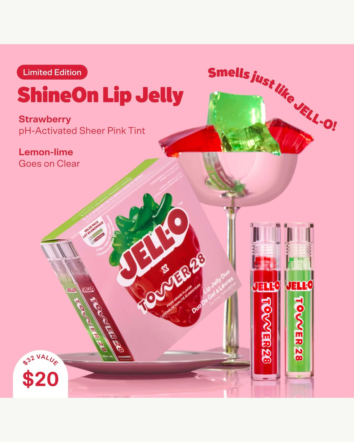 X JELL-O® Jelly Lip Gloss Gift Set